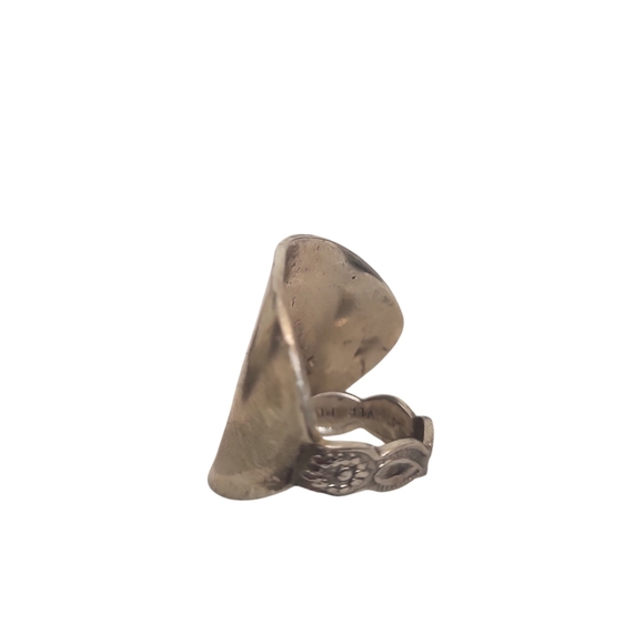 Silverplated Saddle Spoon Ring - Picture 5 of 6